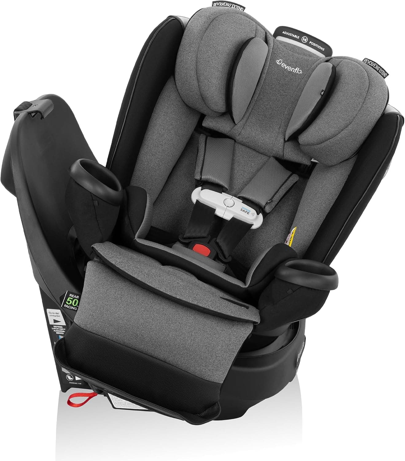 Evenflo Gold Revolve360 Extend All-in-One Rotational Car Seat with SensorSafe - Moonstone